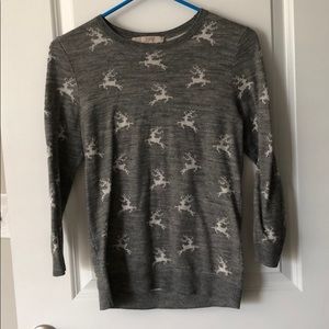 Ann Taylor Loft reindeer sweater